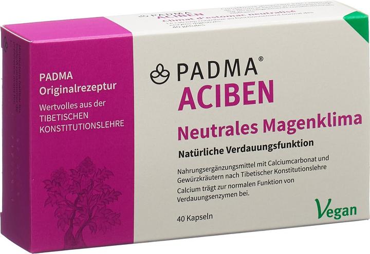 Image du produit Padma Climat stomacal équilibré d'Aciben (40 pièce(s), Capsules, 40 g)