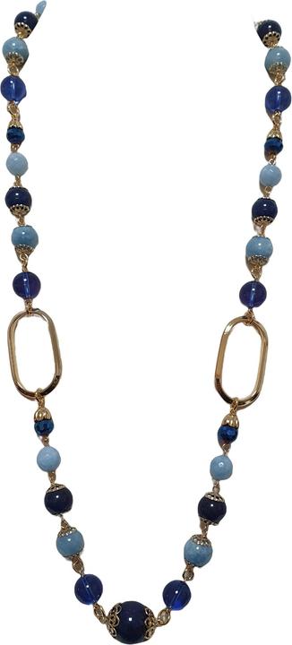 Image du produit L'Officiel Collana agate blu con ovali oro