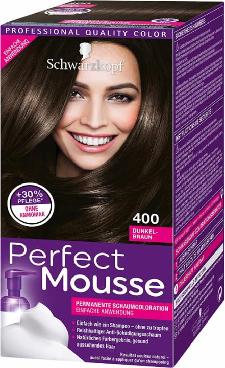 Produktbild Schwarzkopf Perfect Mousse Schaumcoloration (400 Dunkelbraun)