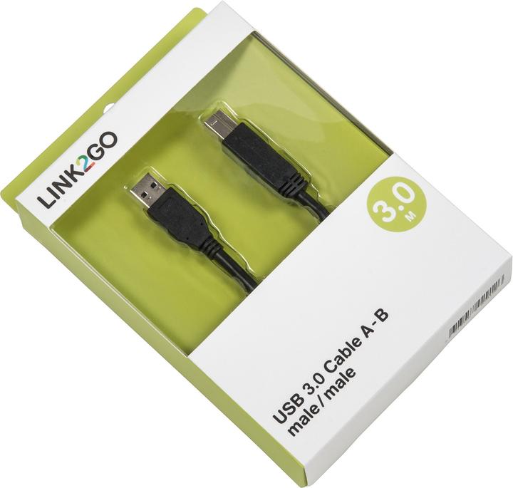 Actual product image Link2Go USB 3.0 cable (3 m, USB 3.0)