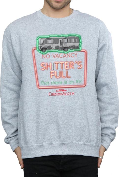 Produktbild National Lampoon´s Vacation National Lampoon's Christmas Vacation Greyscale No Vacancy Sweatshirt (3XL)