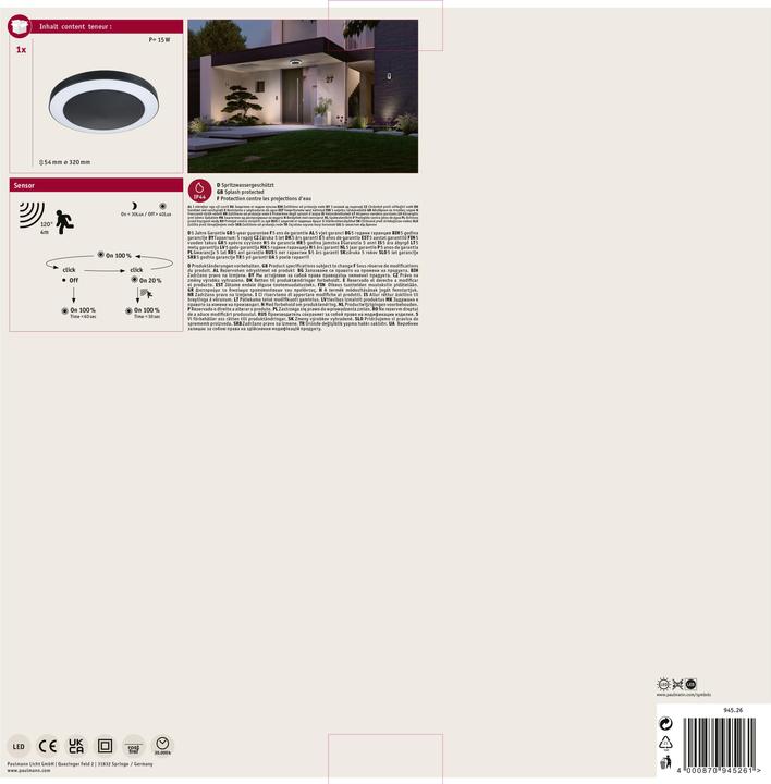 Immagine prodotto Paulmann Circula (1800 lm, IP44)