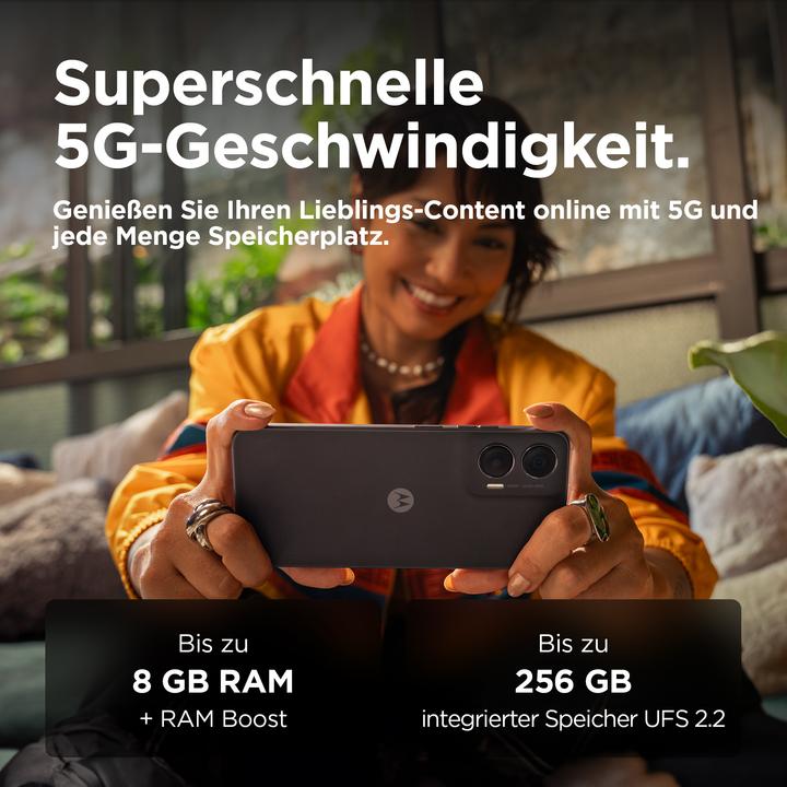Actual product image Motorola Moto G35 (256 GB, Midnight Black, 6.72", SIM + eSIM, 50 Mpx, 5G)