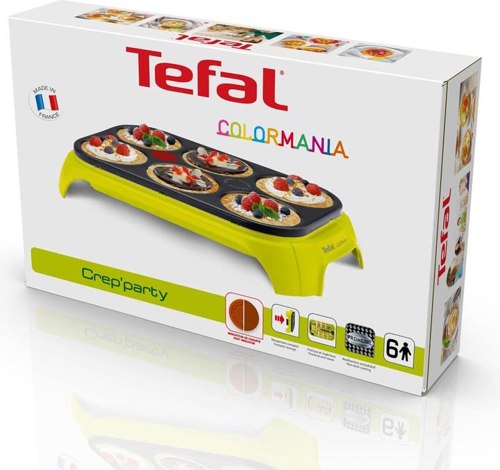 Image du produit Tefal Crêpes party Colormania - Grillplaat - 6 personnes