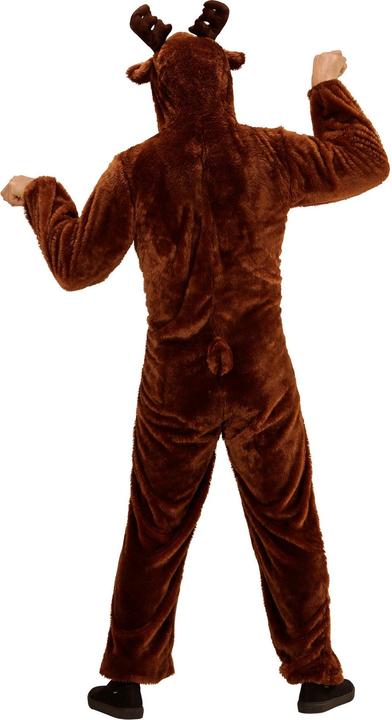 Actual product image Widmann RENTIER SOFT PLUSH COSTUME (jumpsuit with hood and mask), M - h 165 cm (M)