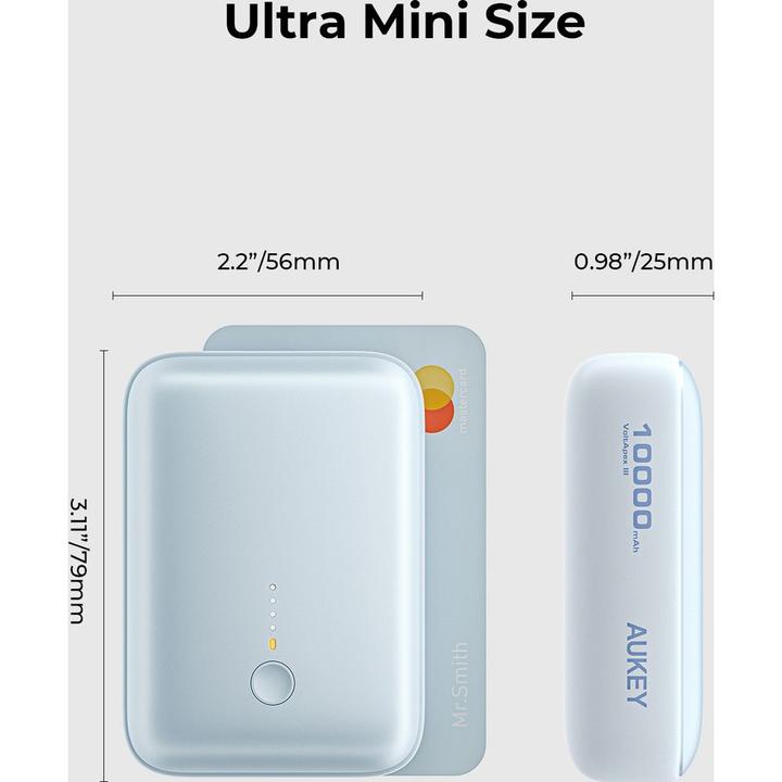 Actual product image Aukey Spark Mini (10000 mAh, 20 W, 37 Wh)