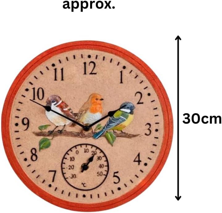 Produktbild Garden Mile Gartenuhr mit Thermometer (30.50 cm)