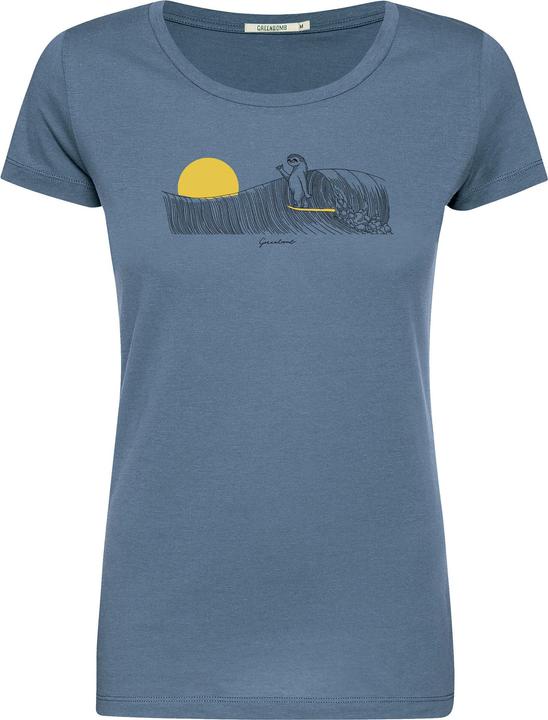 Produktbild Greenbomb Women's Animal Sloth Waves Loves T-Shirt (XL)