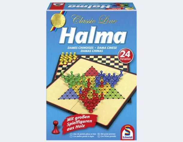 Actual product image Schmidt Spiele Halma (German, French, Italian)