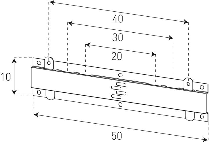 Immagine prodotto Sonorous Surefix 410, supporto da parete supersottile per TV fino a 50". (Muro, 50", 50 kg)