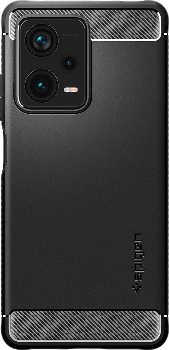 Actual product image Spigen Rugged Armor Xiaomi Redmi Note 12 Pro+ Plus 5g Matte Black (Xiaomi Redmi Note 12 Pro+)