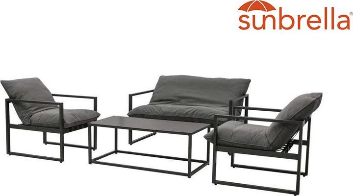 Produktbild Outdoor Living Coral Loungeset 4tlg. Aluminium/Sunbrella Sooty