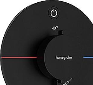 Actual product image hansgrohe ShowerSelect Comfort S thermostat, concealed, 1 consumer, round rosette, with button, 1555