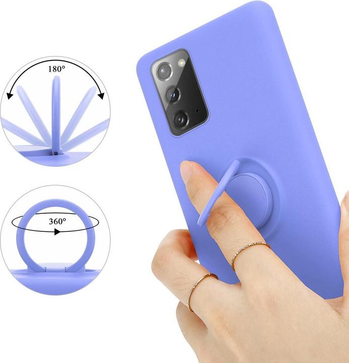 Image du produit Cadorabo TPU Liquid Ring Silicone Case Cover (Samsung Galaxy Note 20)