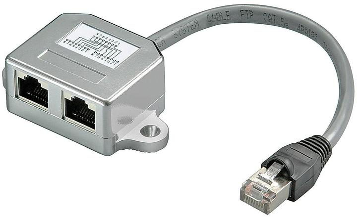 MicroConnect Y-ADAPTER RJ45-2xRJ45 M/F 8P (F/UTP, CAT5e, 0.20 m)