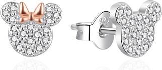 Produktbild Agato - Minnie and Mickey asymmetrical silver earrings AGT-ED022PW