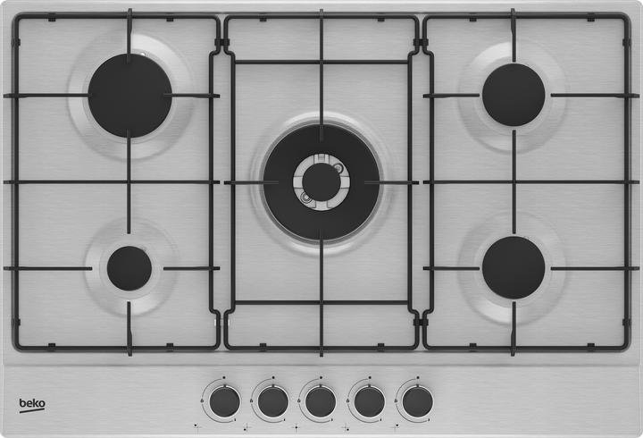 Immagine prodotto Beko HIAW75223SXE piano cottura Acciaio inossidabile Da incasso 75 cm Gas 5 Fornello(i)