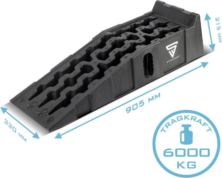 Actual product image Stahlwerk Step wedge GT-15 ST set of 2 with 6 t load capacity Wheel chock Wheel chock