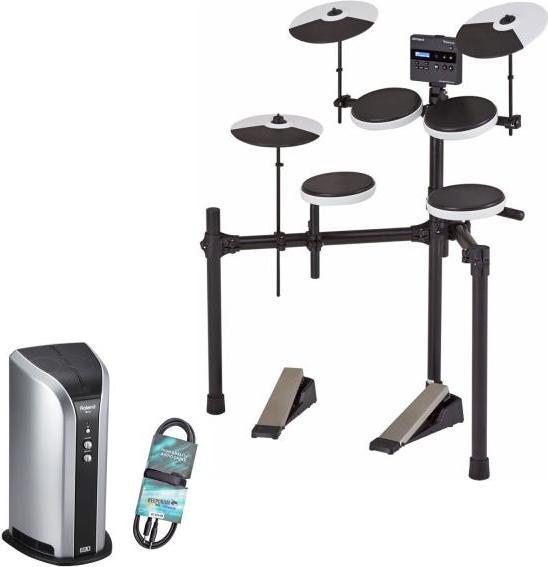 Roland E-Drum TD-02K Schlagzeug mit Monitor-Box und Kabel (E-drum)