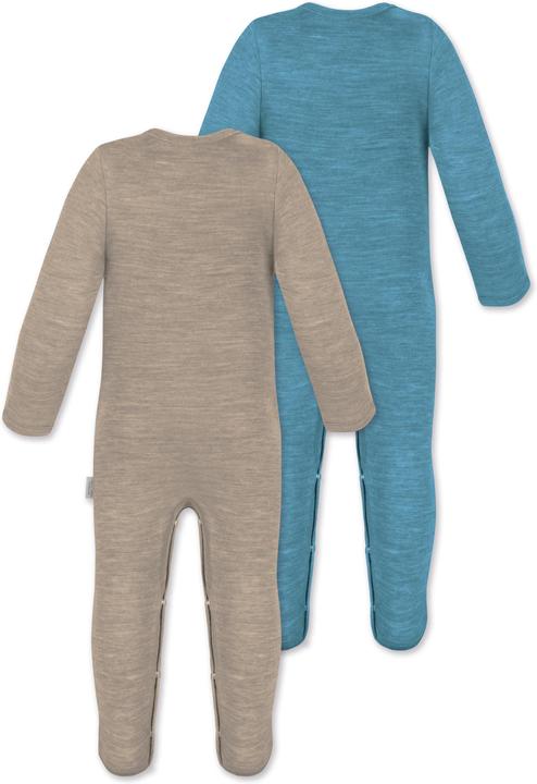 Actual product image Normani 2-pack MERINO baby merino romper "Levin" - 9413 (86)