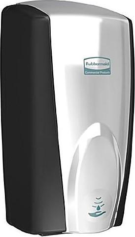 Rubbermaid Seifen- und Desinfektionsspender AutoFoam, 1100 ml, schwarz/chromsilber o. weiss