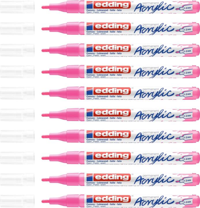 Image du produit Edding Marqueur acrylique 5300 (Rose néon, 2 mm, 1 x)
