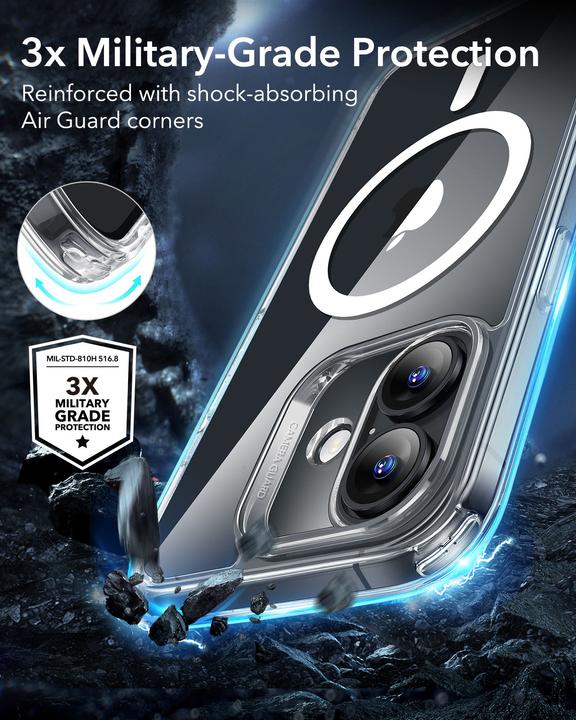 Actual product image ESR Classic Hybrid HaloLock Case (Apple iPhone 16)