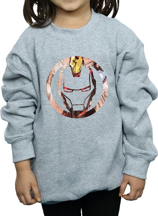 Immagine prodotto Iron Man Montage Symbol Felpa Ragazze (152, 158)