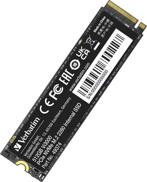 Produktbild Verbatim Vi3000 (512 GB, M.2 2280)