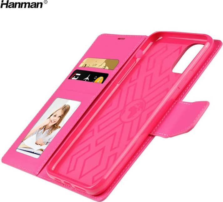 Immagine prodotto Hanman Apple iPhone XS Max - Custodia Mill flip con 3 slot per carte, rosa (Apple iPhone XS Max)