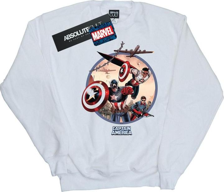 Image du produit - Sweat CAPTAIN AMERICA AND FALCON IN BATTLE - Homme (M)