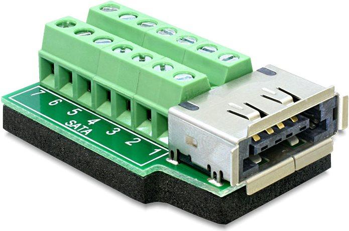 Actual product image Delock Terminal block eSATApd socket with pad (Add-on)