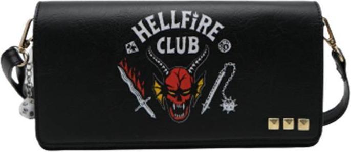 Nomadict Stranger Things - Sac à main baguette à bandoulière Hellfire Club