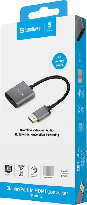 Produktbild Sandberg DisplayPort — HDMI (Typ A) (HDMI, 200 cm)
