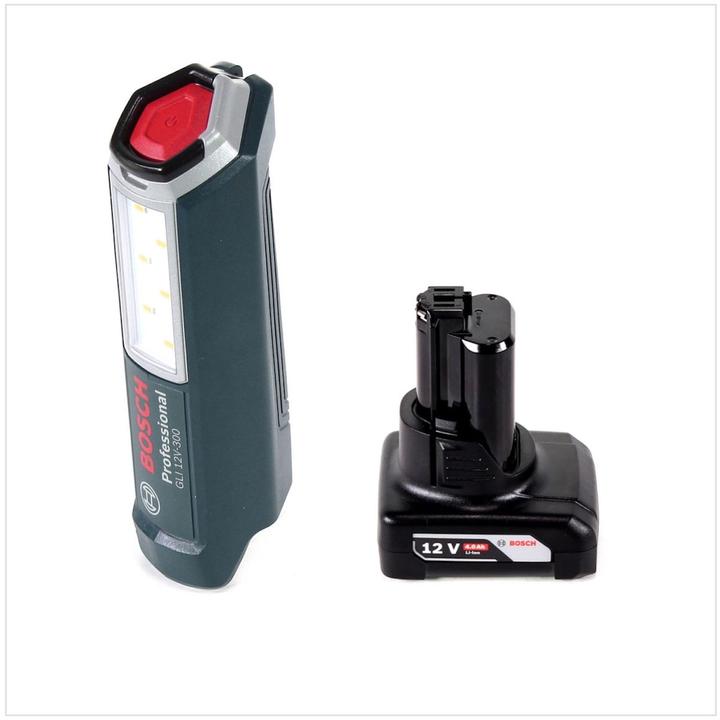 Image du produit Bosch Professional GLI 12V-300 Lampe rechargeable + 1x GBA 12V 4,0 Ah Batterie - sans chargeur (300 lm)