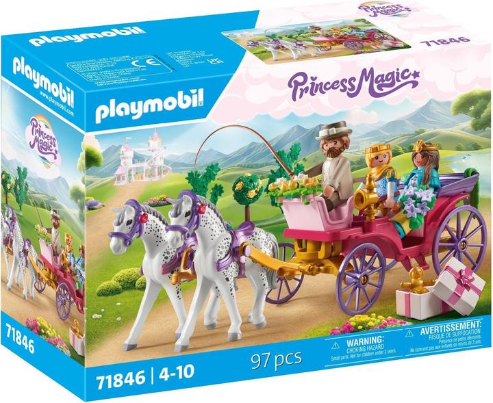 Actual product image Playmobil Carriage ride with princess and prince (71846, Playmobil Princess Magic)