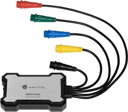 Produktbild Devia ZãZnamovã Kamera Na Motorku Navitel M800 Dual (Eingebautes Mikrofon, Eingebautes Display, GPS-Empfänger, Bluetooth, Beschleunigungssensor, Full HD)