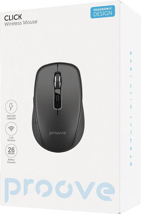 Actual product image Proove wireless mouse Click black (Wireless)