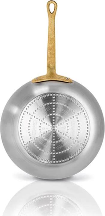 Immagine prodotto Pensofal 4902 Padella alta con manico in ottone fuso 24cm (24 cm, Padella per friggere, Alluminio)