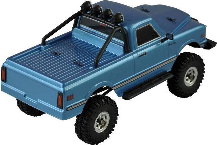 Produktbild Amewi AMXRock AM18 Elektro Brushed Crawler 4WD 1:18 RTR Pick-Up blau (RTR Ready-to-Run)