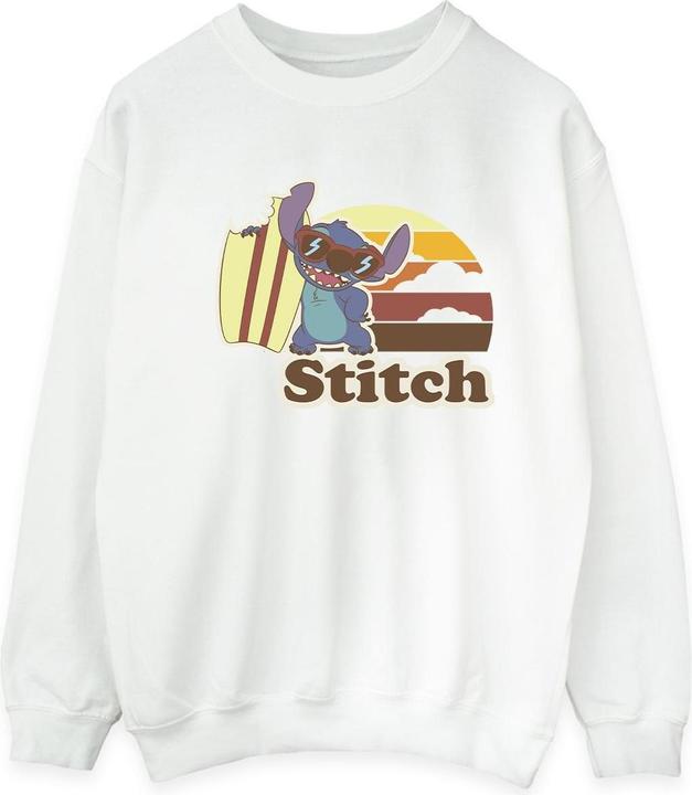Actual product image Disney Mens Lilo And Stitch Bitten Surfboard Sweatshirt (L)