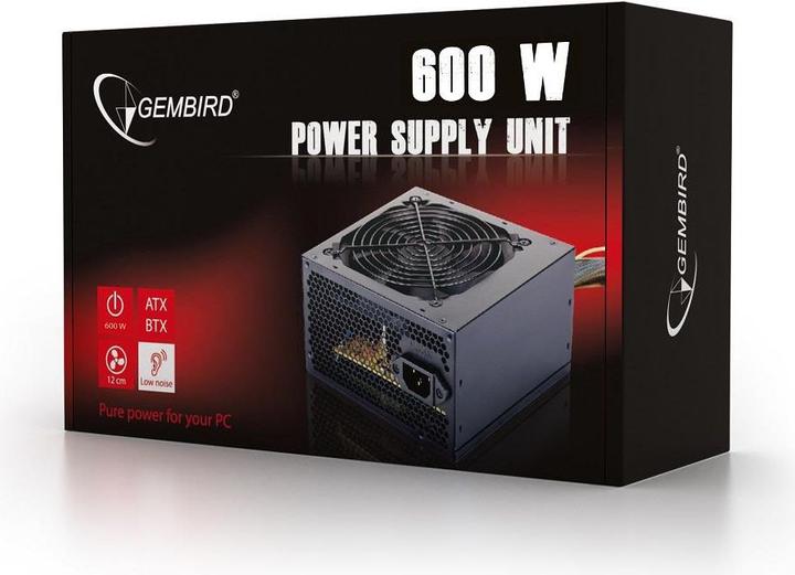 Immagine prodotto Gembird Alimentatore ATX 80+Bronzo aktywne PFC, ventola (600 W)