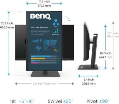 Image du produit BenQ BL2790QT (2560 x 1440 pixels, 27")