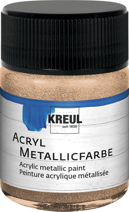 Actual product image Kreul Acrylic metallic paint, creamy opaque, 50 ml (Mother-of-pearl white, 50 ml)