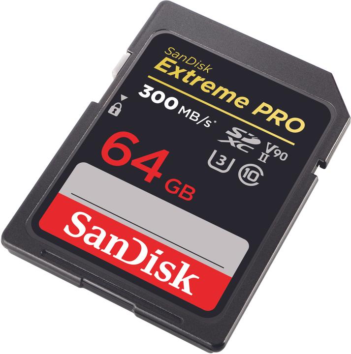 Produktbild SanDisk Extreme Pro (64 GB, SDXC, U3, UHS-II)