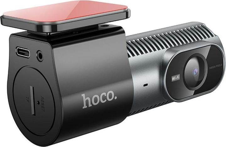 Actual product image Hoco Dash Camera DV13, 720P, Wi-Fi, Schwarz (Built-in microphone, Built-in display)