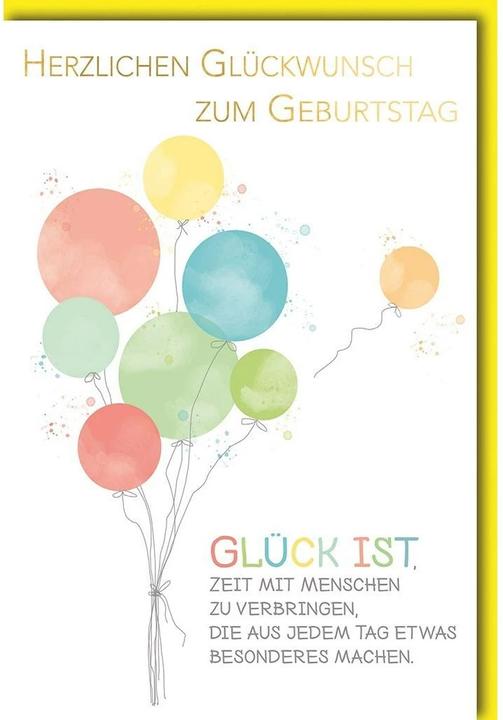 Produktbild Braun + Company Glückwunschkarte Geburtstag 11.5 x 17 cm, inkl. Couvert (1 Stk.)