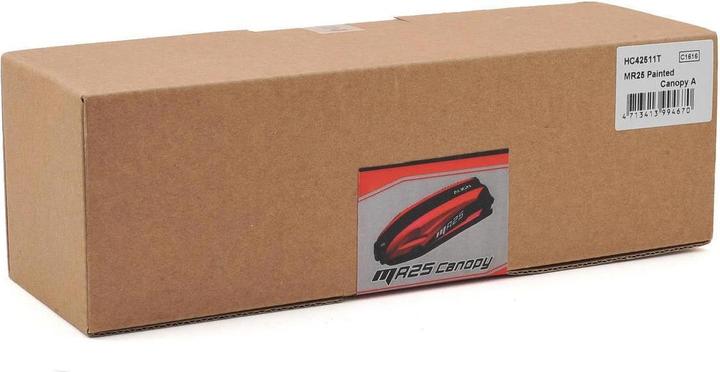 Actual product image Align MR25 canopy painted, black/red