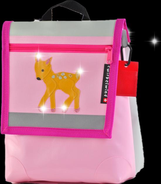 Image du produit Cwirbelwind Sac à dos Kindergarten Rehkitz Glitter