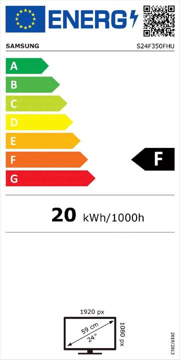 Energie-Label Samsung S24f350fhu (1920 x 1080 Pixel, 24")